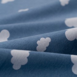 Tela de franela nubes detalle