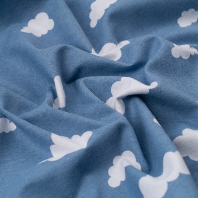 Tela de franela nubes textura