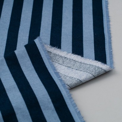 Tela de franela rayas clasicas reves