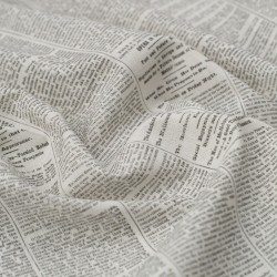 Tela de agodón periodico textura