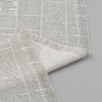 Tela de agodón periodico reves