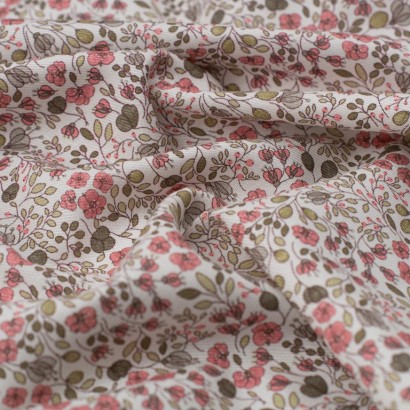 Tela de viyela flores otoñales textura