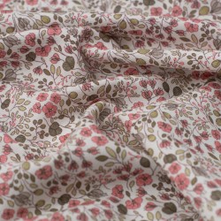 Tela de viyela flores otoñales textura