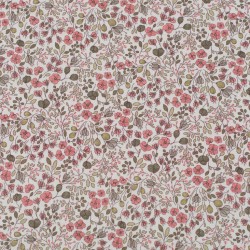 Tela de viyela flores otoñales lisa