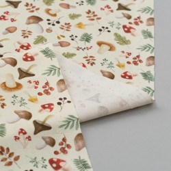 Tela de algodon setas del campo reves