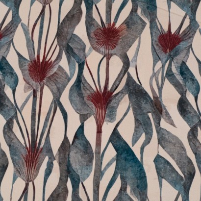 Tela de crepe flores acuarela lisa