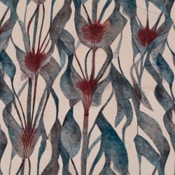 Tela de crepe flores acuarela lisa