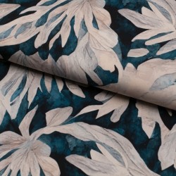 Tela de crepe flores grandes lomo