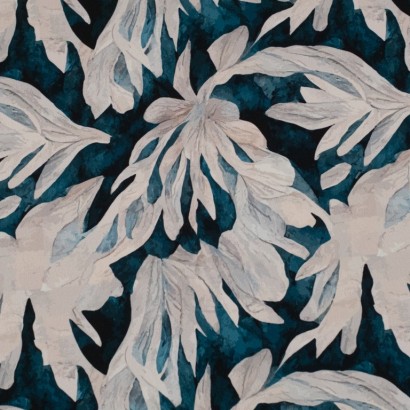 Tela de crepe flores grandes lisa