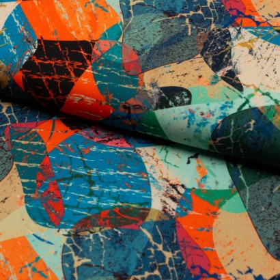 Tela de crepe formas geometricas lomo