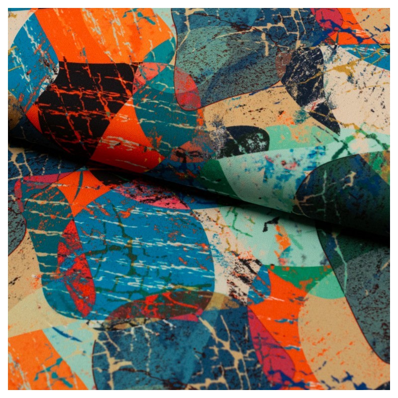 Tela de crepe formas geometricas lomo