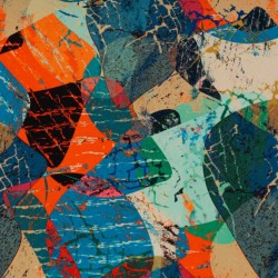 Tela de crepe formas geometricas lisa