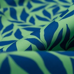 Tela de crepe hojas graficas detalle