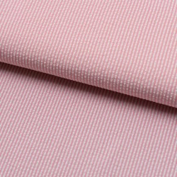Tela de seersucker mil rayas rosa fluor