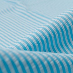 Tela de seersucker rayas detalle