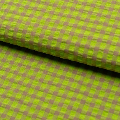 Seersucker vichy fluor lomo lima