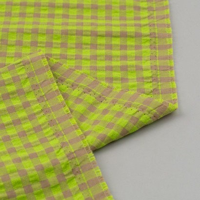 Seersucker vichy fluor reves lima