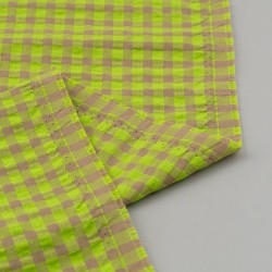 Seersucker vichy fluor reves lima