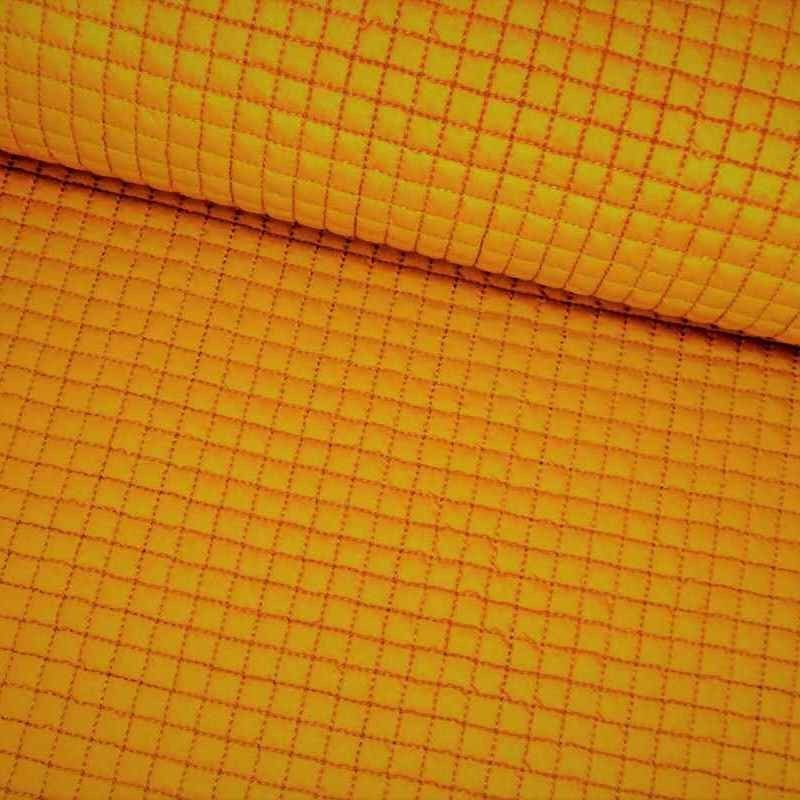 Tela de gofre acolchada amarillo lomo Tela de gofre acolchada amarillo lomo