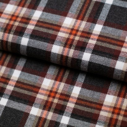 Tela de franela tartan entrelazado lomo