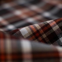 Tela de franela tartan entrelazado detalle