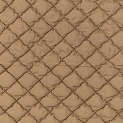 Tela acolchada lisa rombos lisa beige