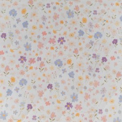 Tela acolchada flores mini lisa