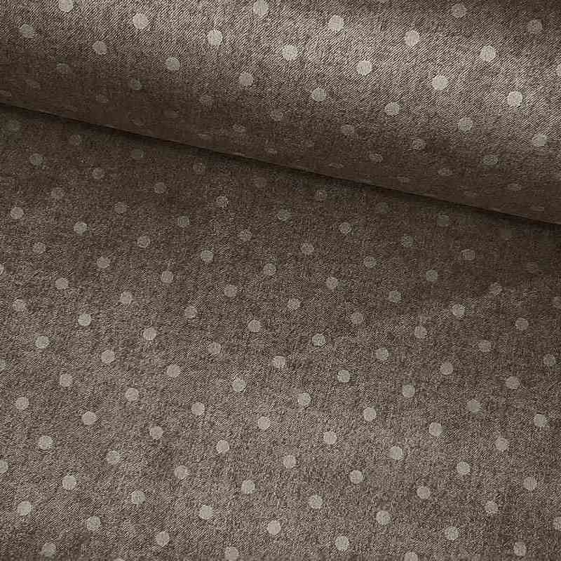 Tela de neopreno reversible gris motas lomo Tela de neopreno reversible gris motas lomo
