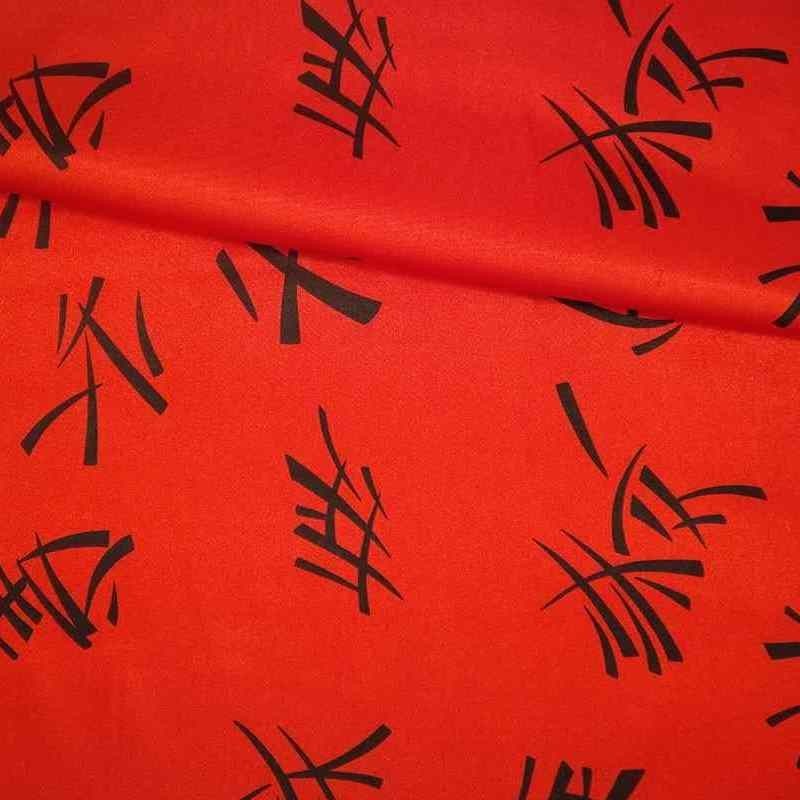 Tela de raso chinesco rojo lomo Tela de raso chinesco rojo lomo
