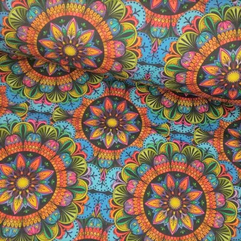 Tela de punto mandala lomo Tela de punto mandala lomo