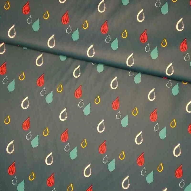 Tela de impermeable gotas lomo Tela de impermeable gotas lomo