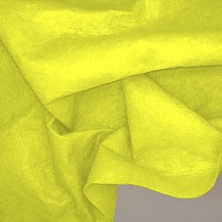 Tela de fieltro arrugada amarillo fosforito