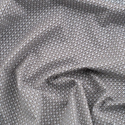 Tela de algodón formas geométricas textura