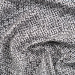 Tela de algodón formas geométricas arrugada