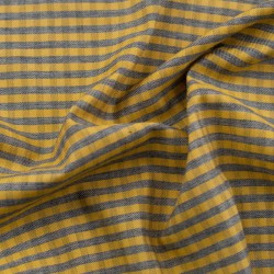 Tela de chambray vichy textura