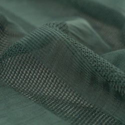 Tela de algodón rayas bordadas detalle