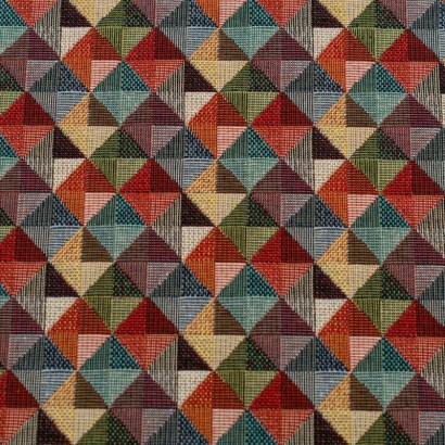 Tela de tapiceria Gobelino triangulos de colores lisa