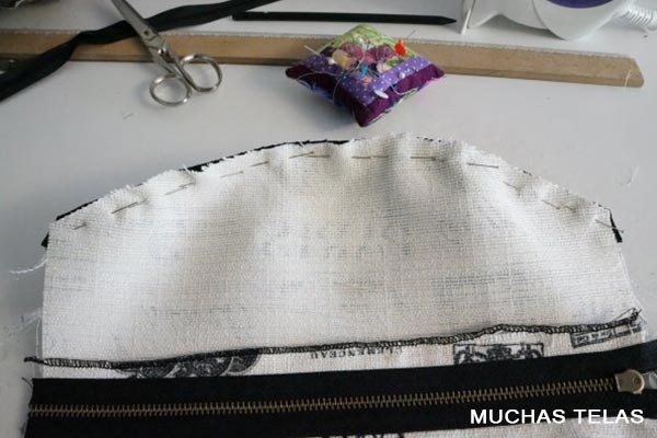 Patrones y explicaciones para confeccionar una mochila unir pieza superior