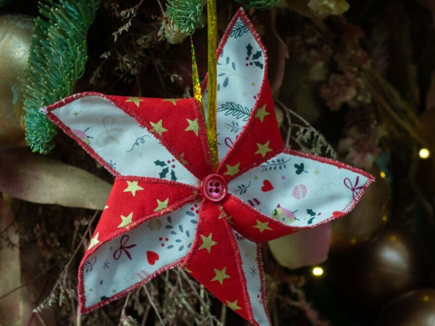 Molinillo de viento navideño